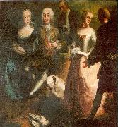Joseph Esperlin Engagement of Maria Josepha Grafin von Waldburg-Friedberg-Scheer (1731 - 1782) and her cousin, Prince Joseph Wenzel von Furstenberg (1728 - 1783) in 1 Spain oil painting artist